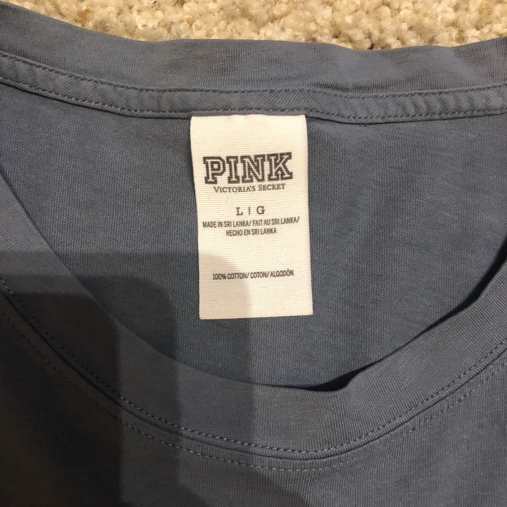 Blue “pink” long sleeve shirt - Picture 2 of 2